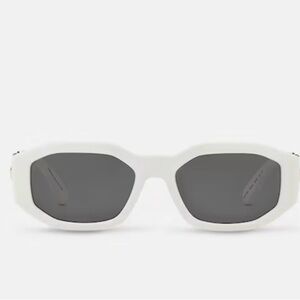 Versace White Sunglasses wuth Gold sides